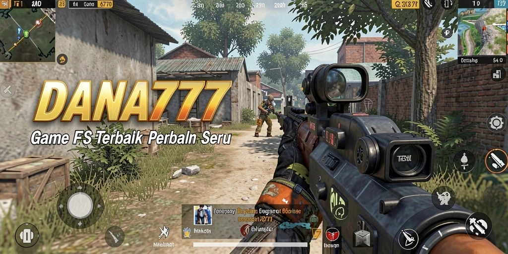 Tampilan gameplay DANA777 dengan aksi menembak seru.