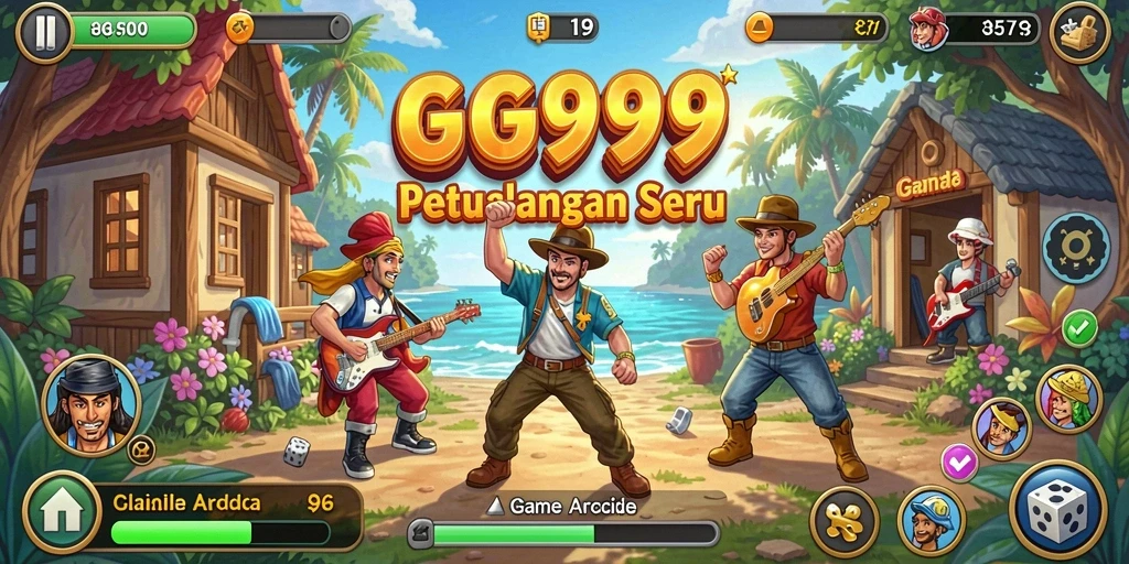 Screenshot utama GG999 menampilkan gameplay seru dan tantangan menarik.