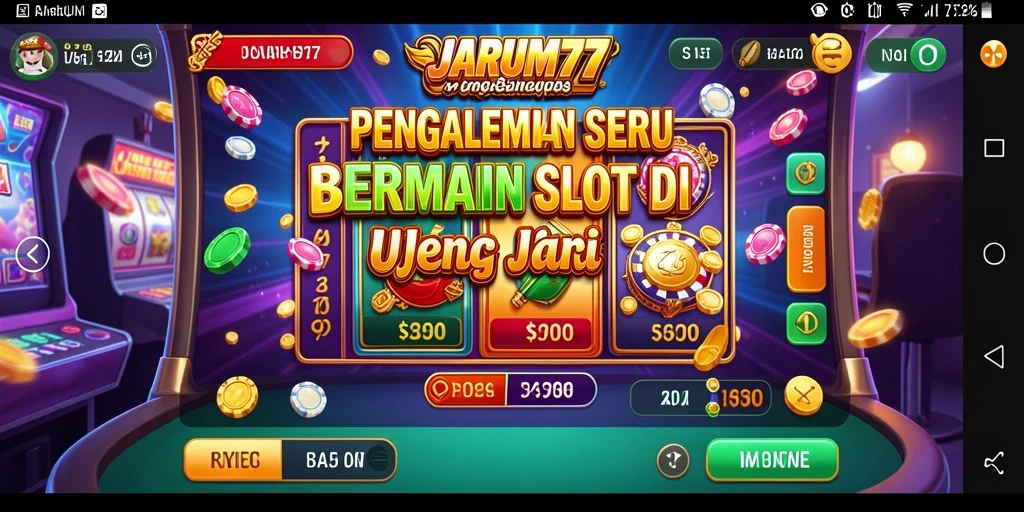 Gameplay JARUM77 yang mendebarkan dengan berbagai tema slot.