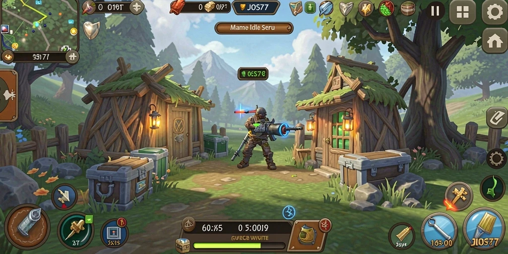 Tampilan gameplay JOS77 yang menenangkan dan penuh warna