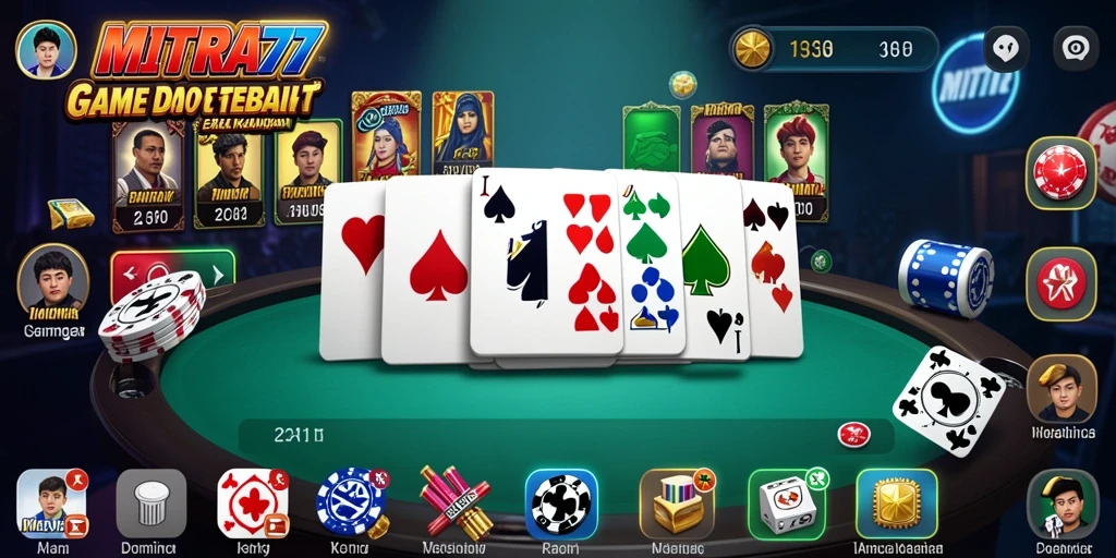 Tampilan gameplay seru dalam MITRA77 dengan fitur interaktif.