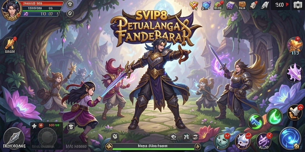 Screenshot gameplay SVIP8 menampilkan aksi pertempuran yang seru.