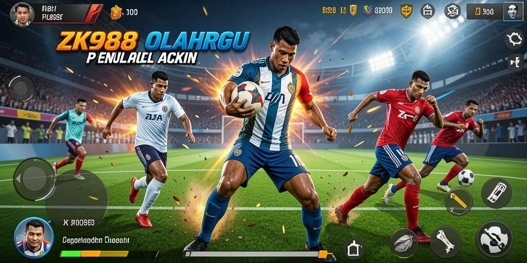 Tampilan gameplay ZK988 yang dinamis dan bersemangat.